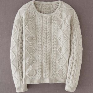 Boden Wool Cable Sweater Size 4P